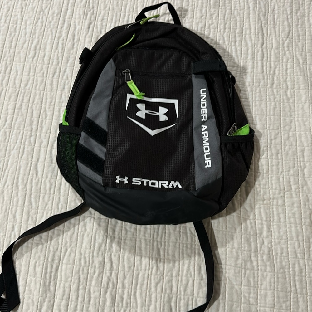 Under armour t ball baseball backpack toddler youth t-ball black bat